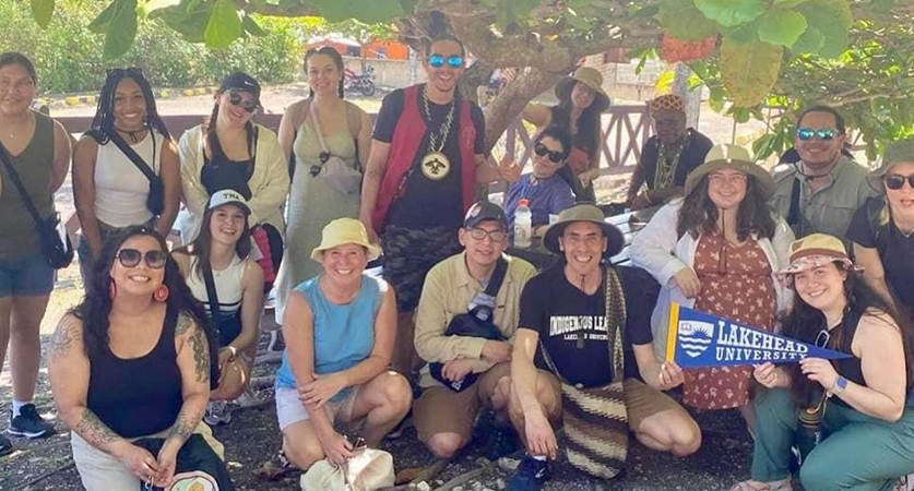 Lakehead students participating in international exchange in Belize