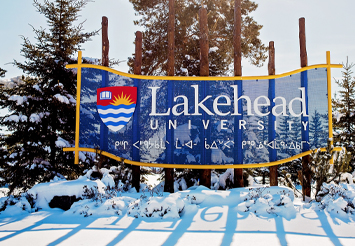 lakehead university crest and watermark