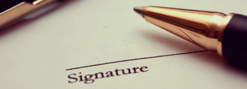 signature required for application