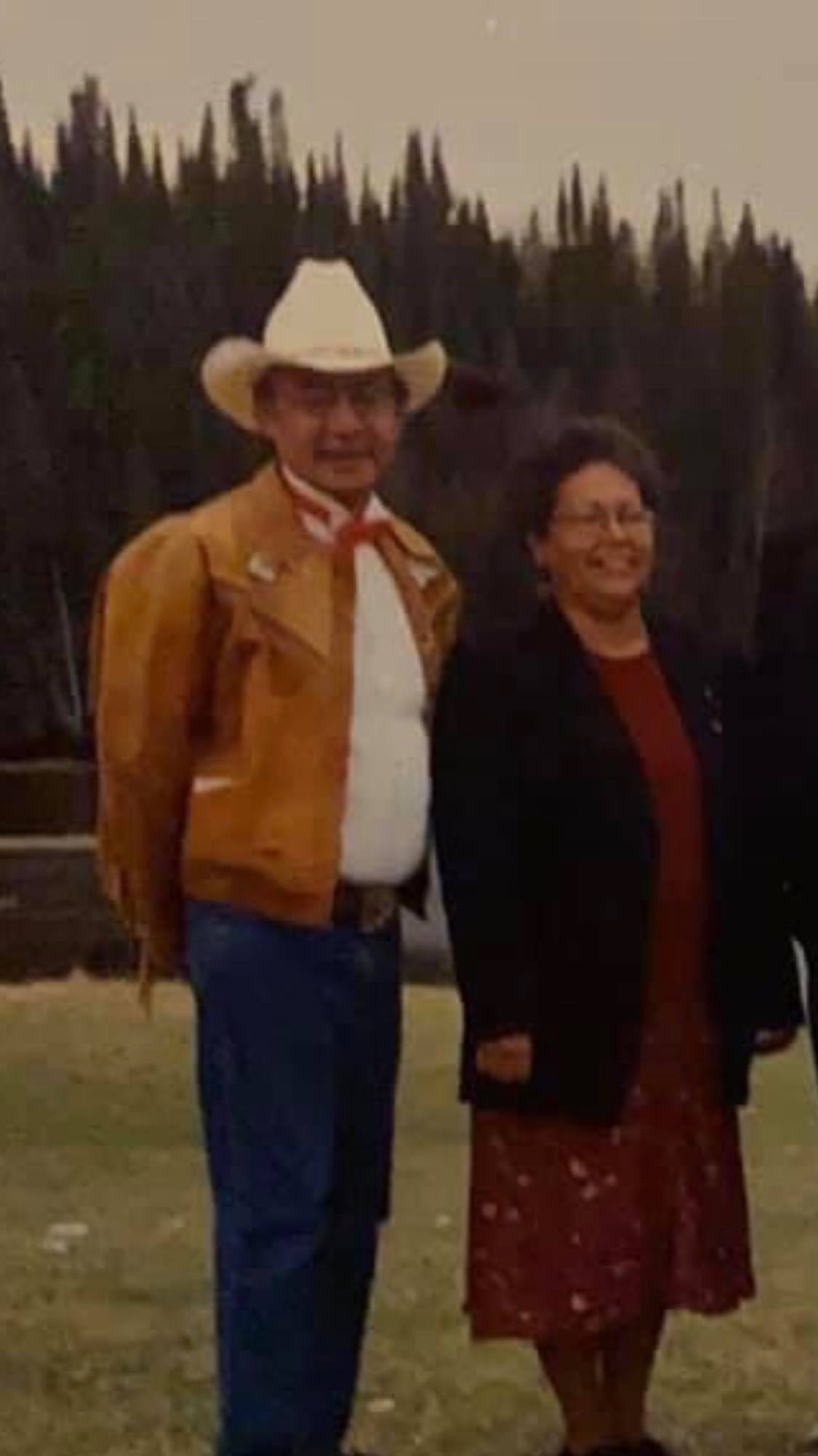 Teri Redsky Fiddler (right) married her late husband Josias Fiddler (left) in 1969. She misses him every day and often returns to their home community of Sandy Lake First Nation.