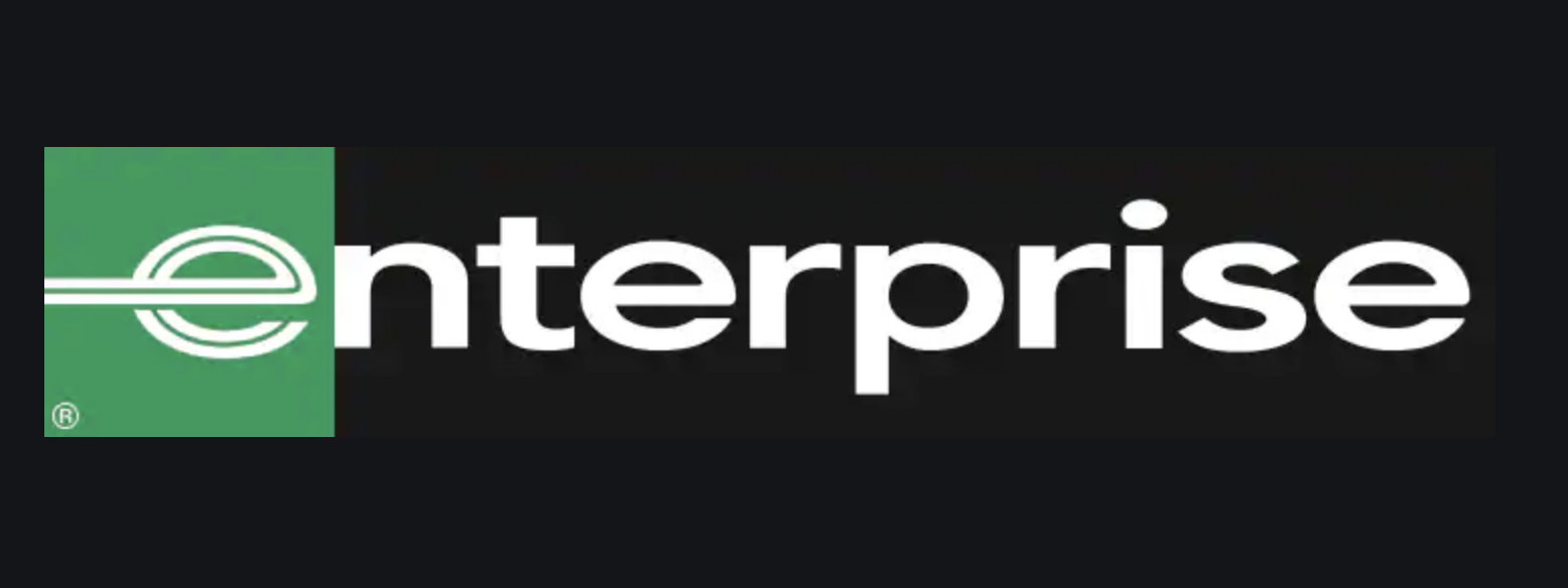 The enterprise rent-a-car logo with a green E