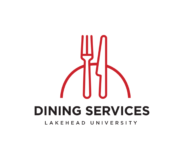 image of a fork and knife with the name lakehead dining services