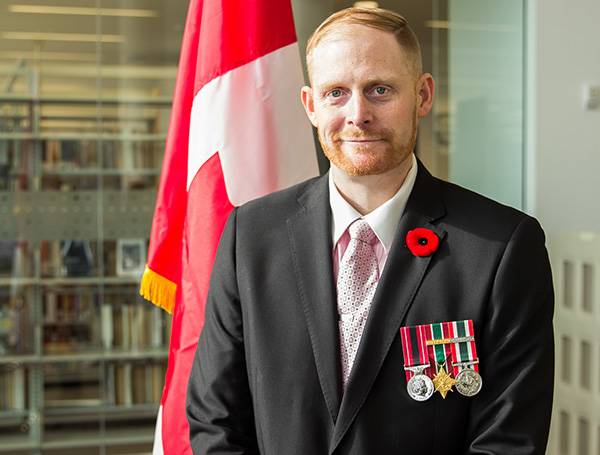 Josh Briand, a Social Work student at Lakehead and a Canadian Forces veteran, hopes to apply his training and education to providing holistic treatment to those suffering from post-traumatic stress disorder (PTSD).  