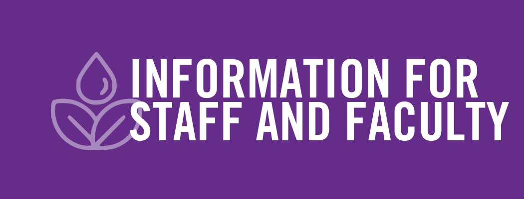 Information for staff and faculty