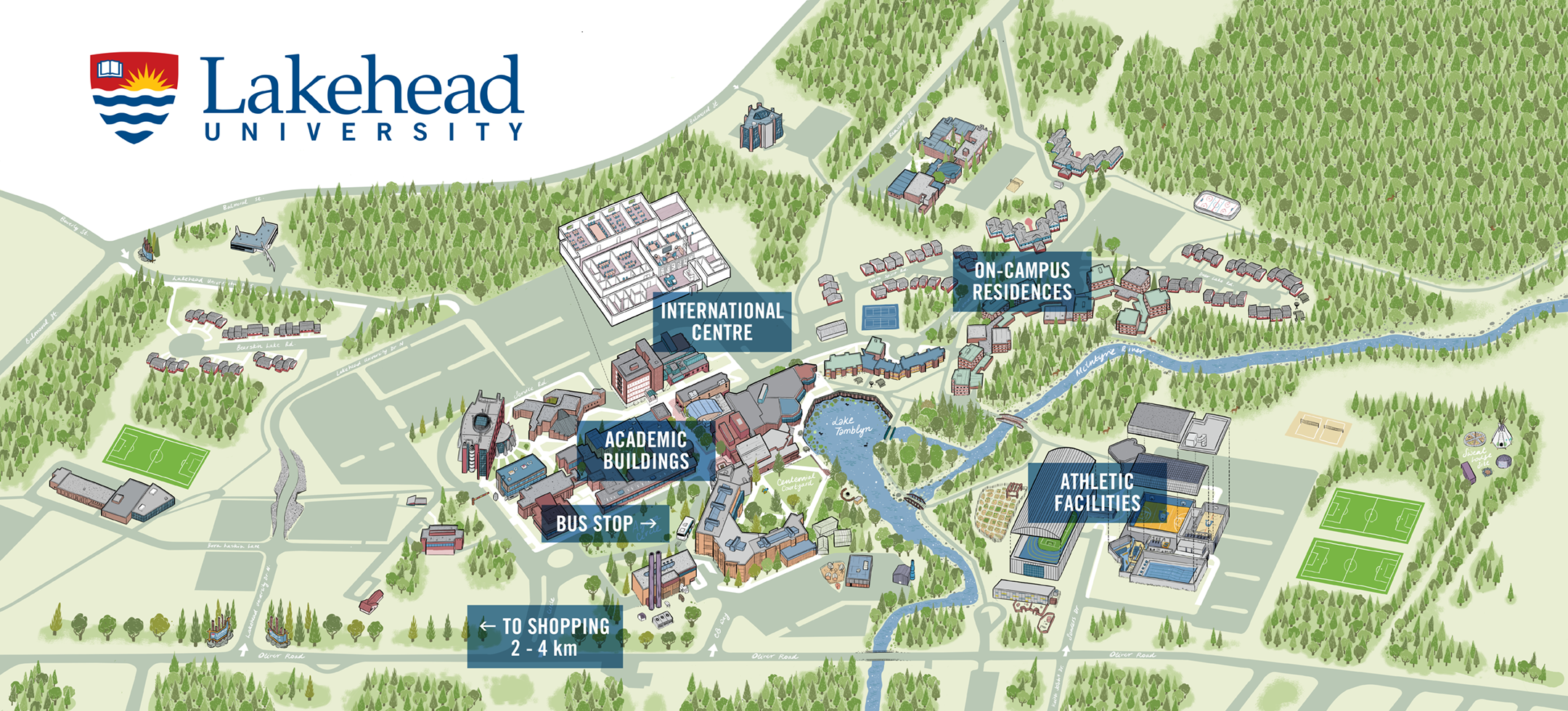 Thunder Bay Campus Map