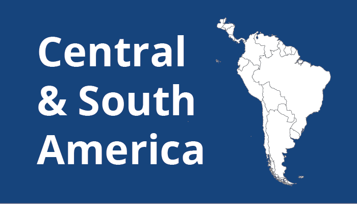 Central and South America Map
