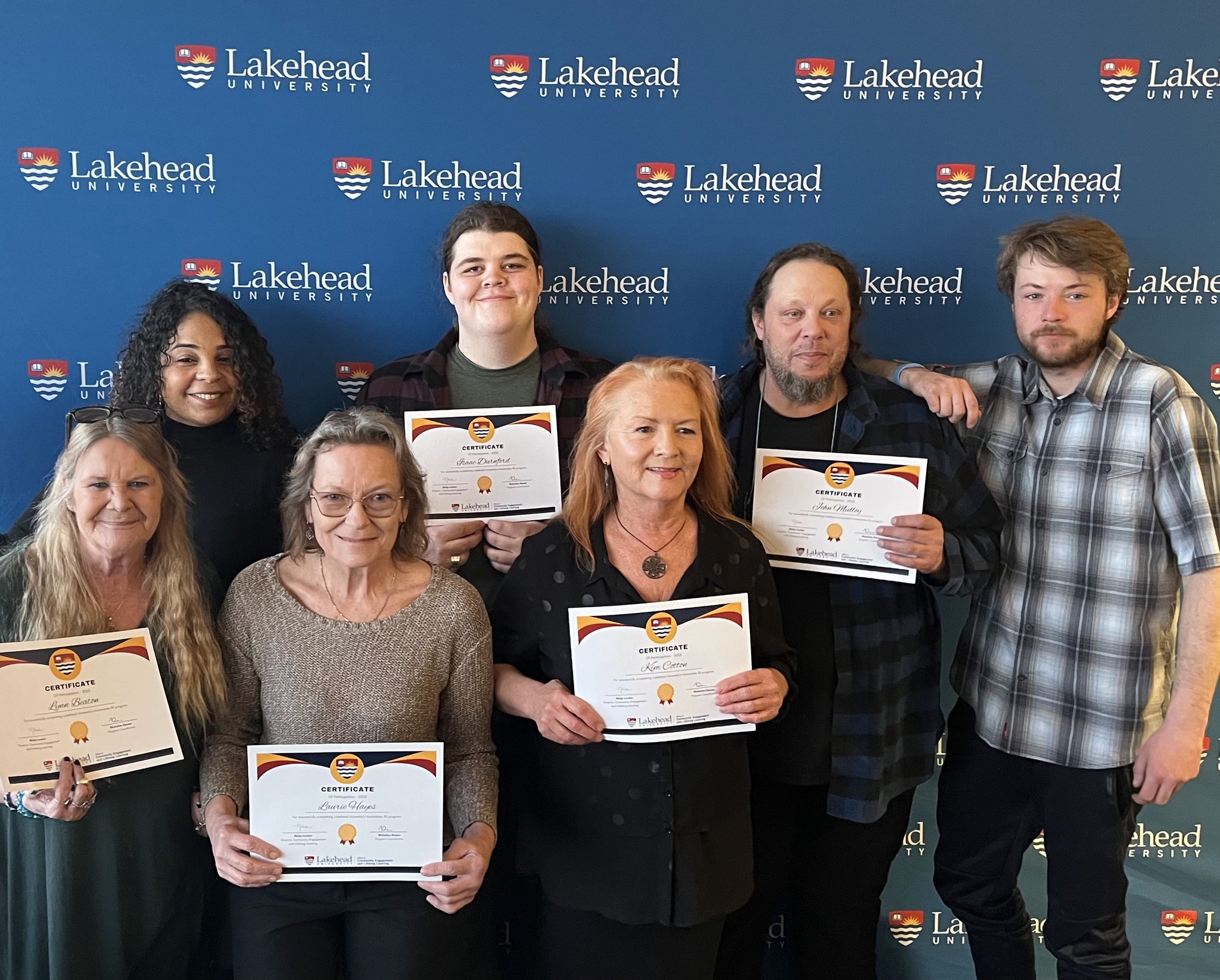 2025 Humanities 101 Graduation Ceremony 2025 graduates of the Humanities 101 Program pose with their certificates of completion