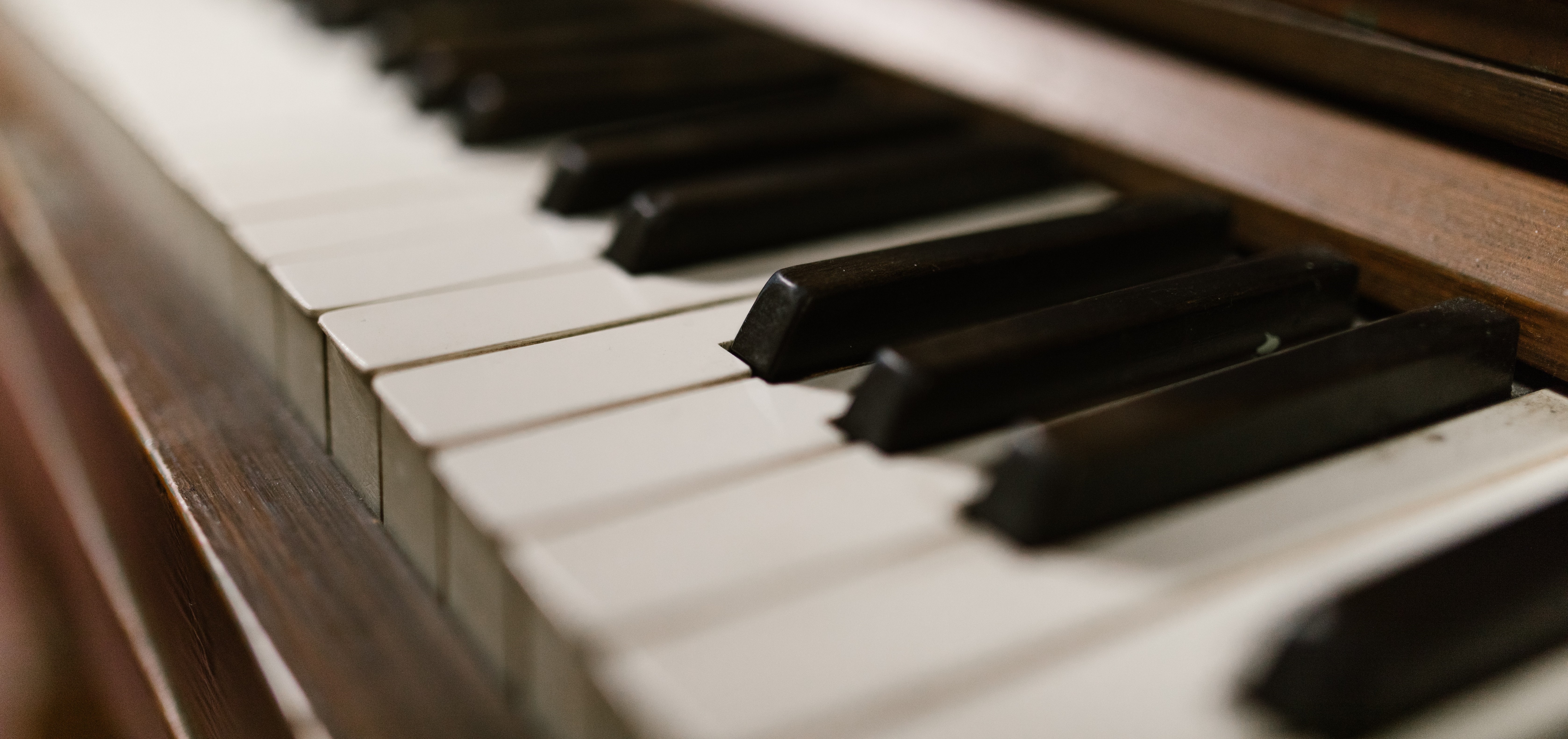 Close-up Photo of a Piano Keyboard