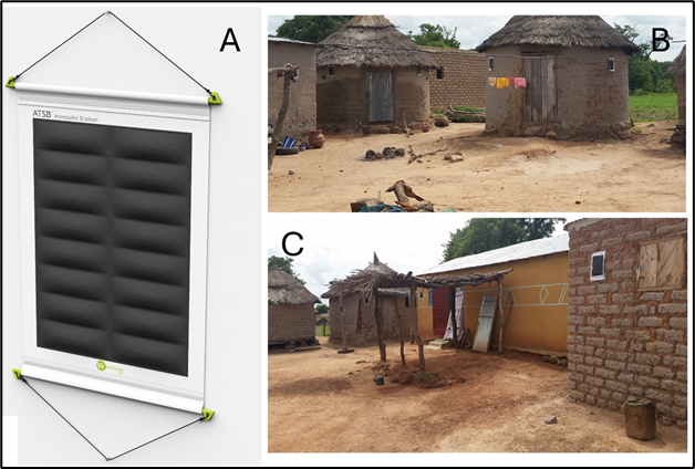ATSB Mosquito-Control System and images of a Mali village