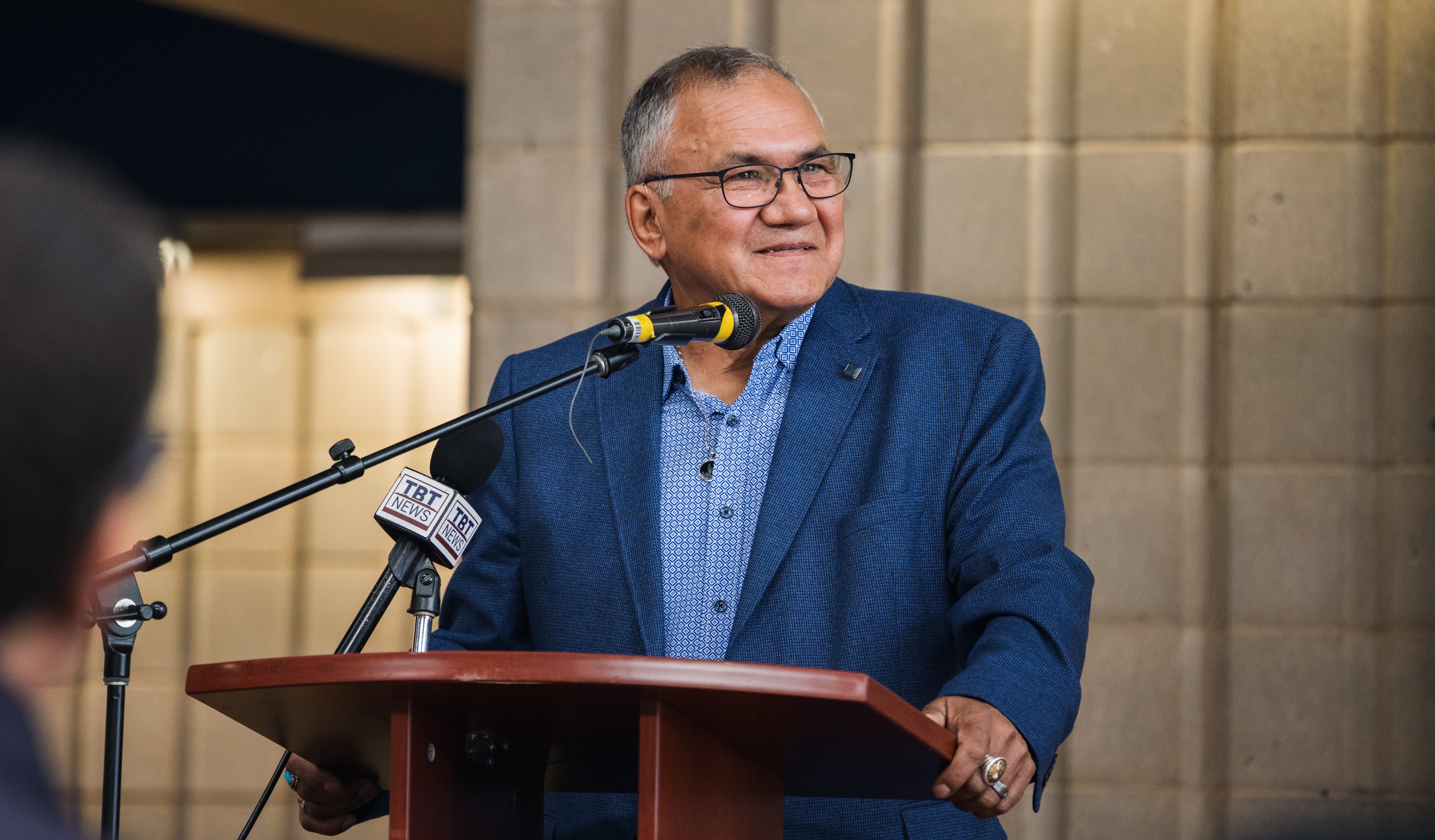 Elder Bob Baxter at 2025 Lakehead Thunder Bay Survivors' Flag Raising Ceremony Honorary Survivor Elder Bob Baxter speaks at Lakehead Thunder Bay’s Survivors’ Flag Raising Ceremony on September 5, 2025