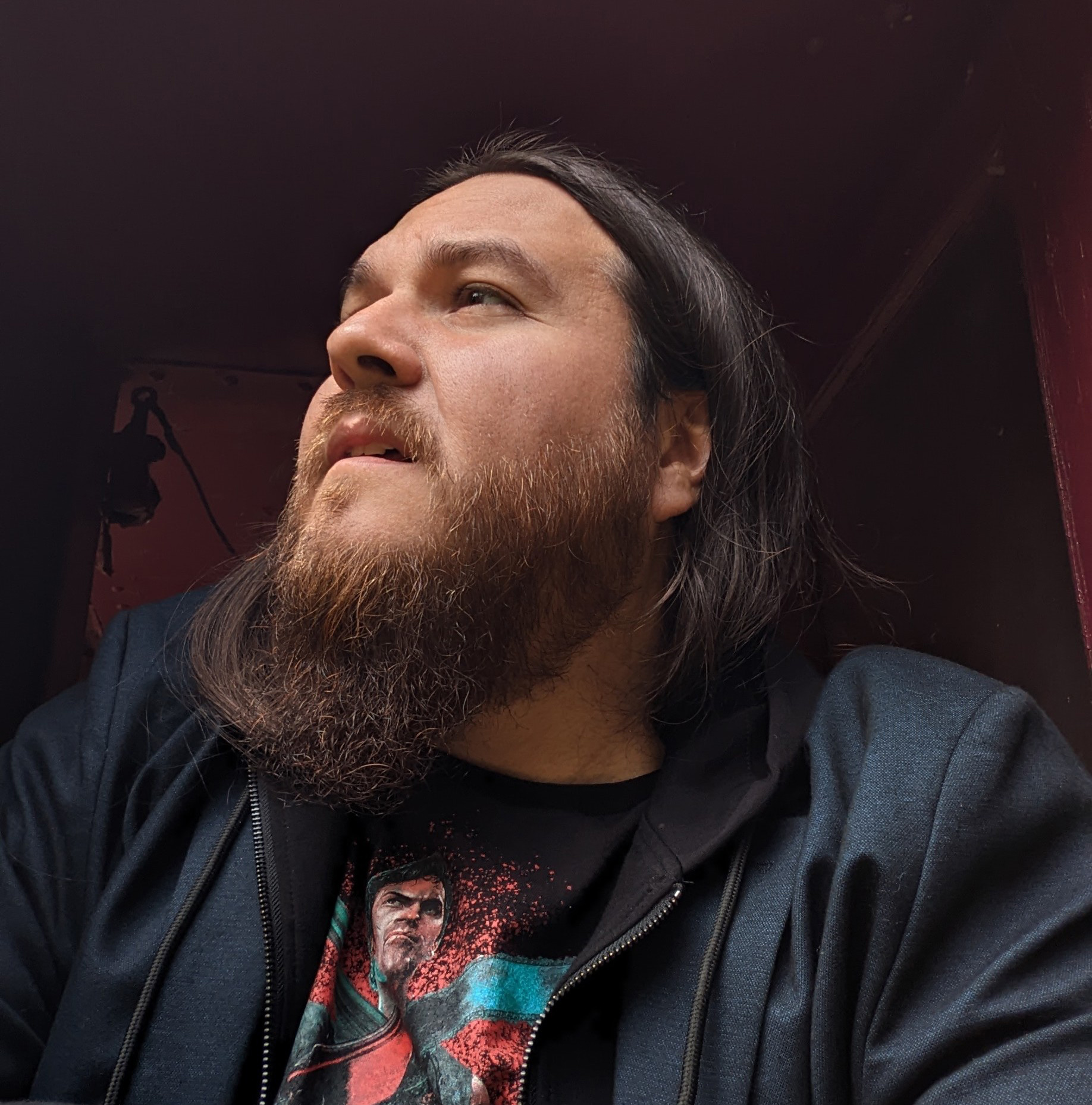 John-Paul Chalykoff stares off to the side