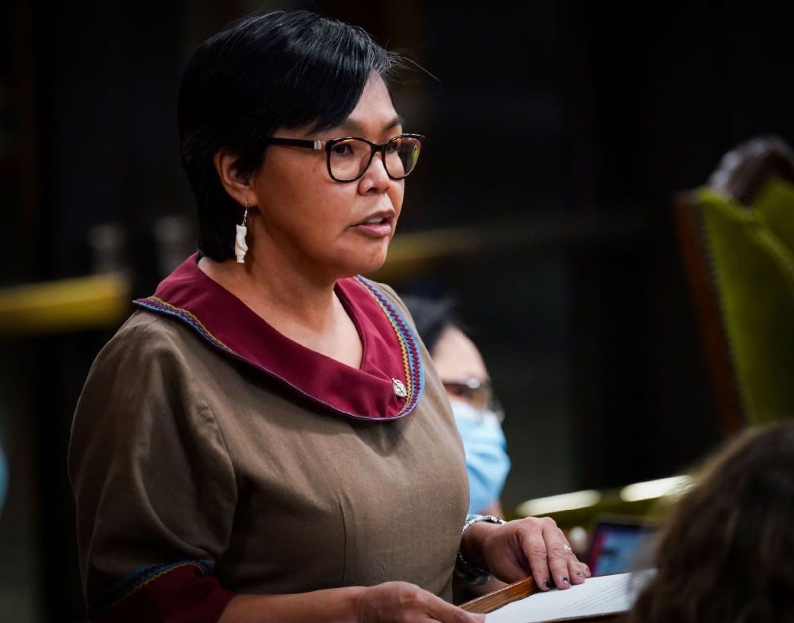 MP Lori Idlout speaks in Canada's House of Parliament