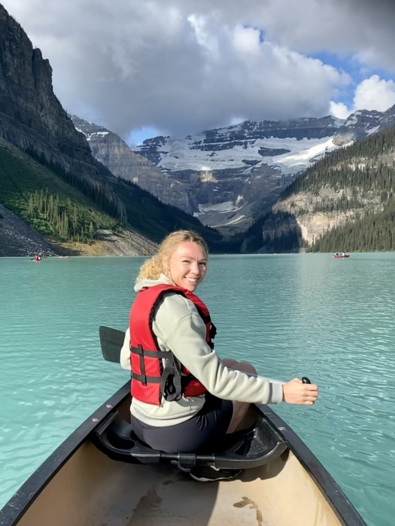 Sidney Howlett Canoeing in the Rockies