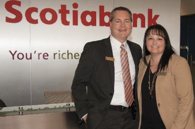 Scott Schuetz, Community Manager and Kobi-Lynne Perry, Manager, Small Business with Scotiabank Scott Schuetz, Community Manager and Kobi-Lynne Perry, Manager, Small Business with Scotiabank