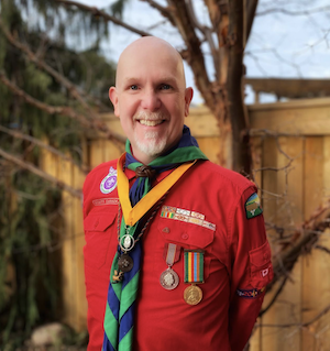 Colin Ballantyne headshot in Scouts uniform Colin Ballantyne headshot in Scouts uniform