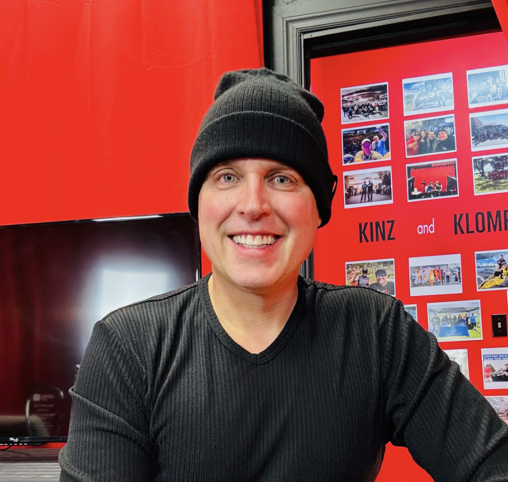 Jamie Klomp in his studio