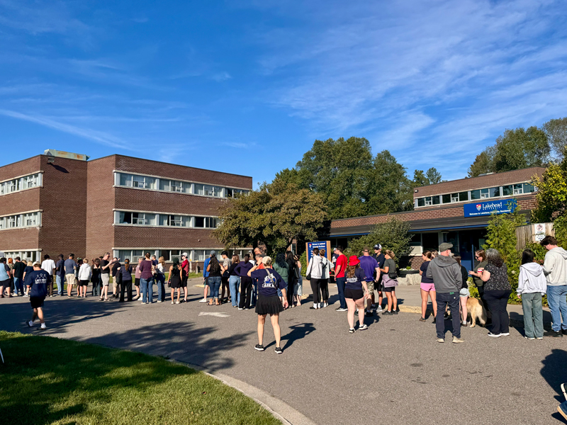 Move in day on the Thunder Bay campus
