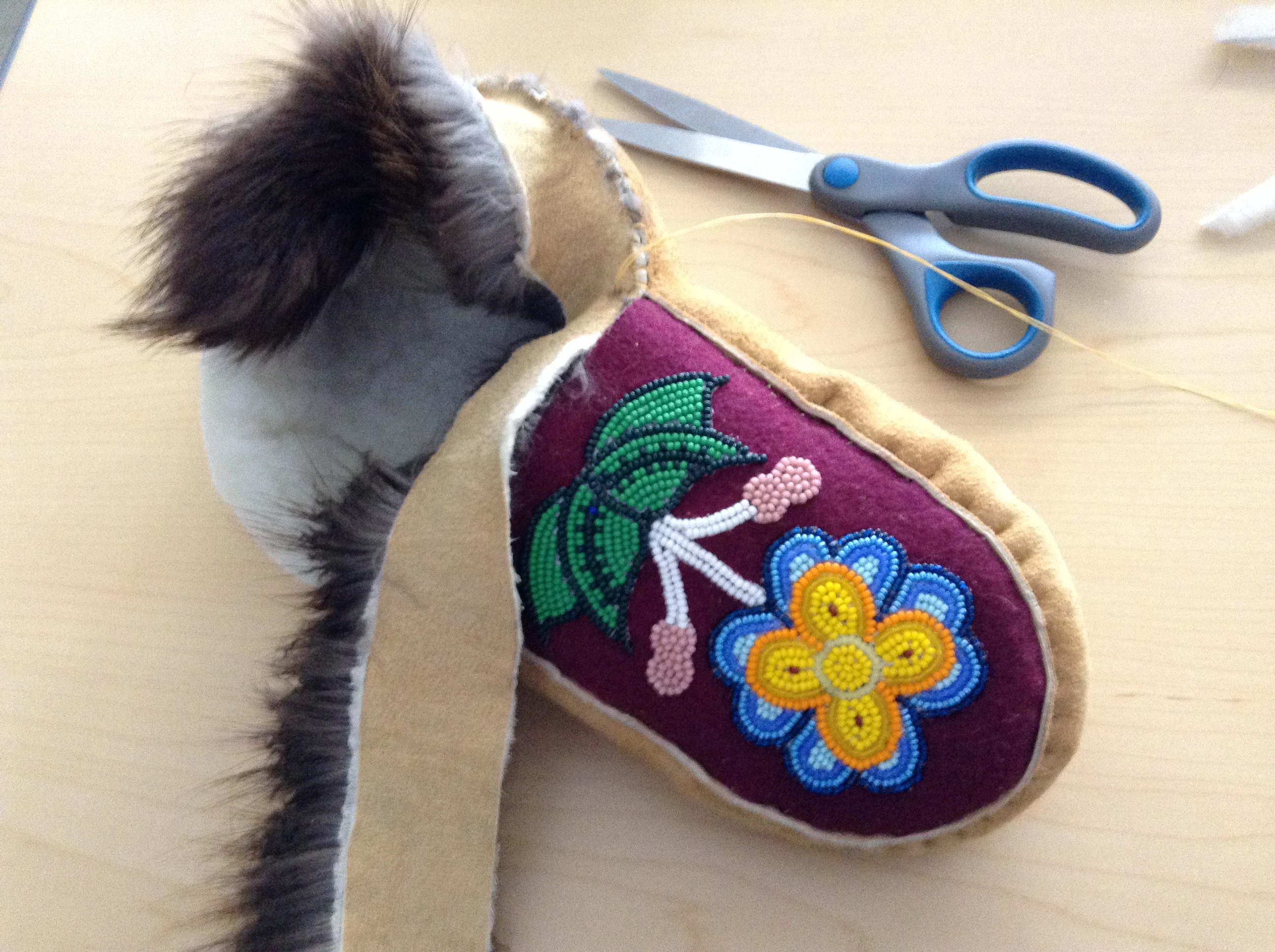 The construction of a moccasin