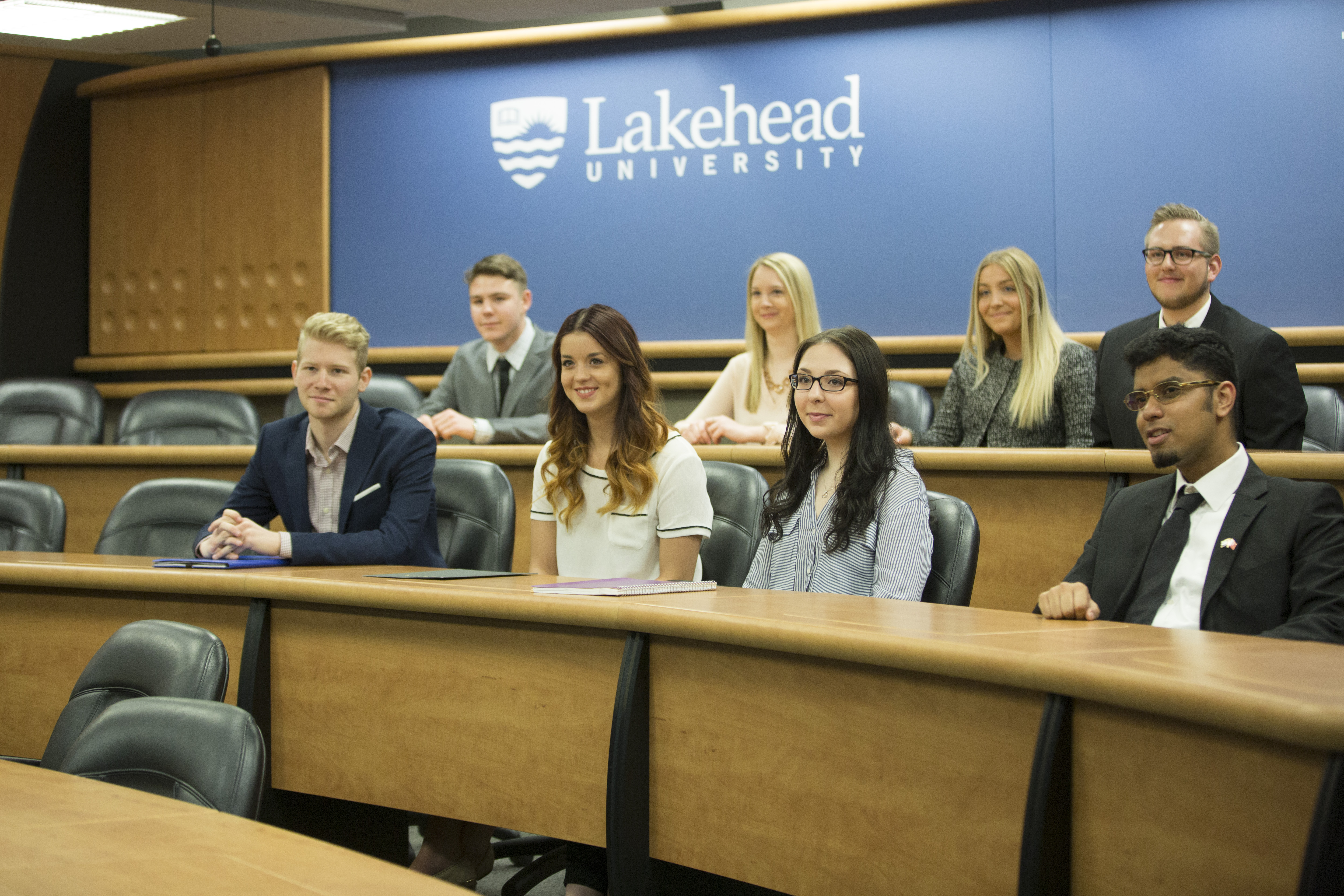 MBA students in a classroom