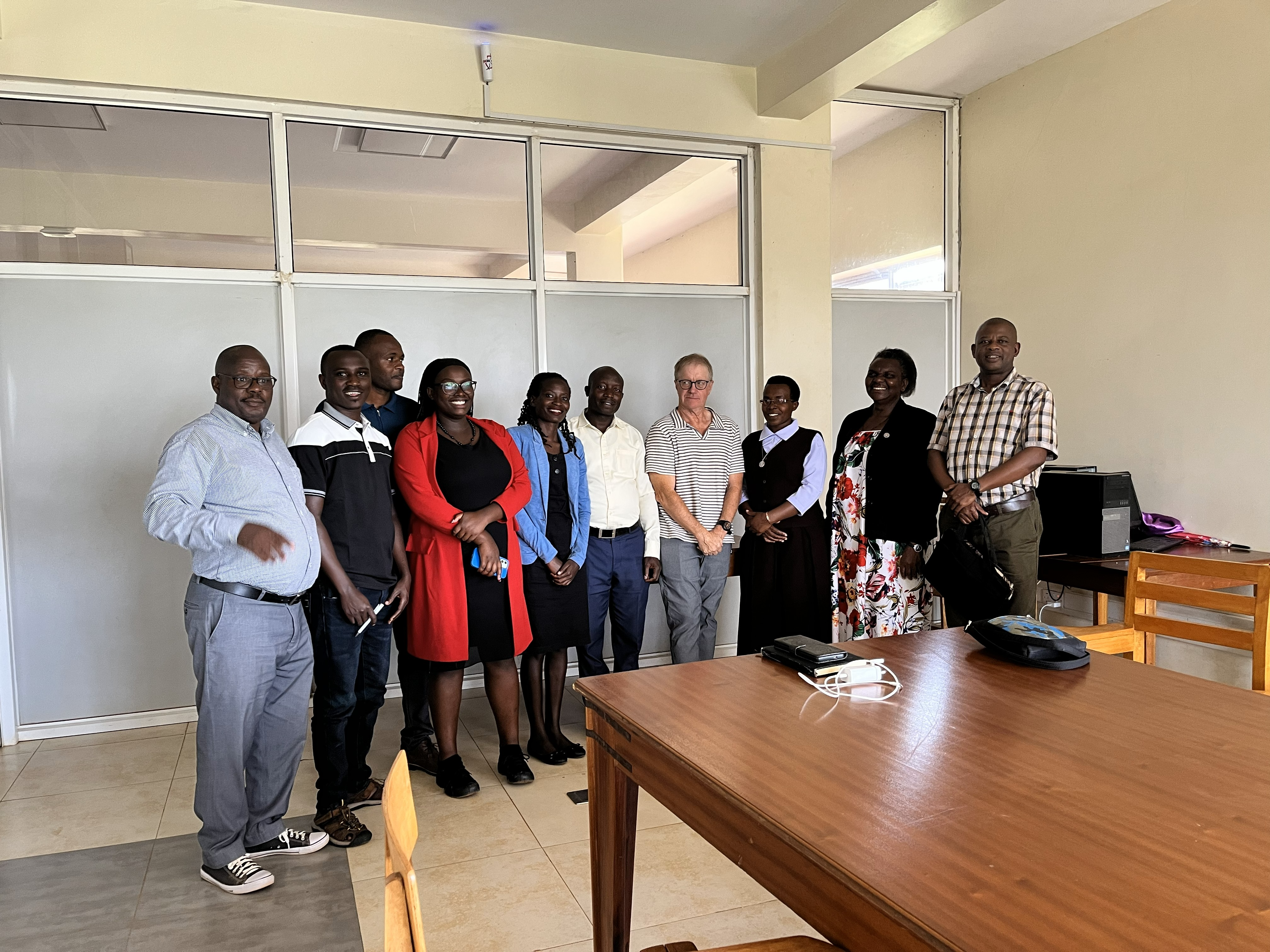 Dr. Andrew P. Dean posing after research planning session