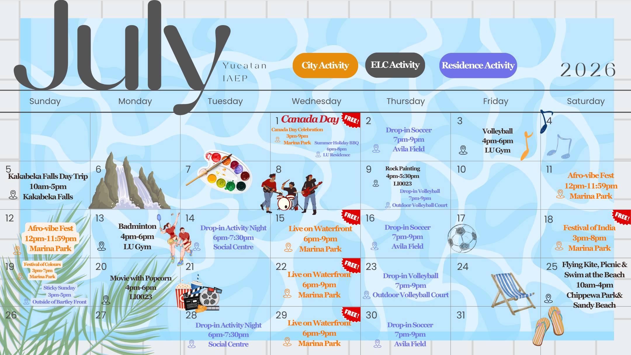 July Calendar