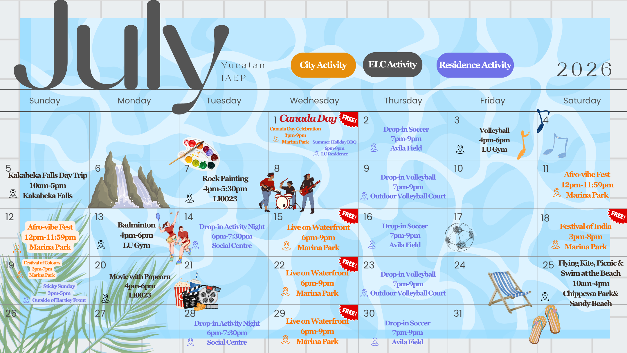 July Calendar