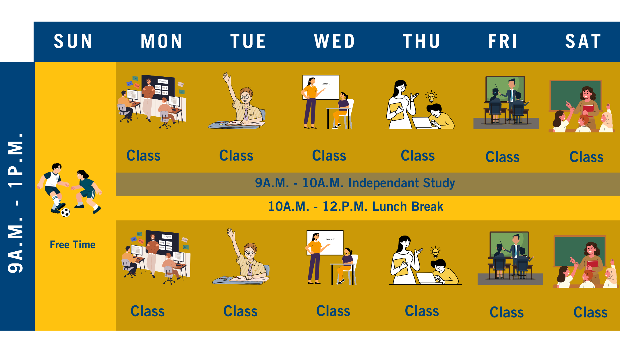 Virtual schedule