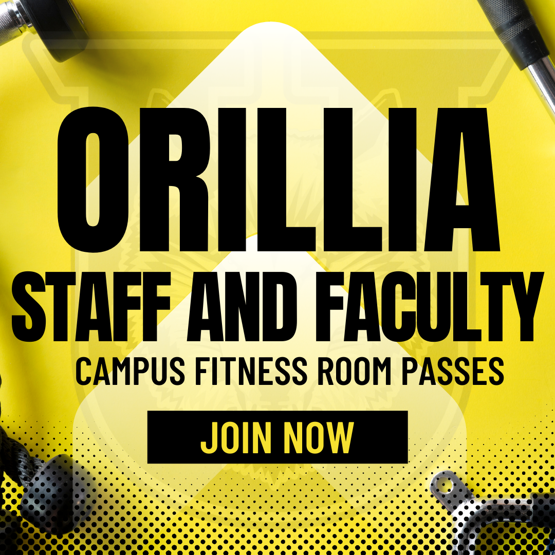 Orillia staff and faculty campus fitness room passes join now