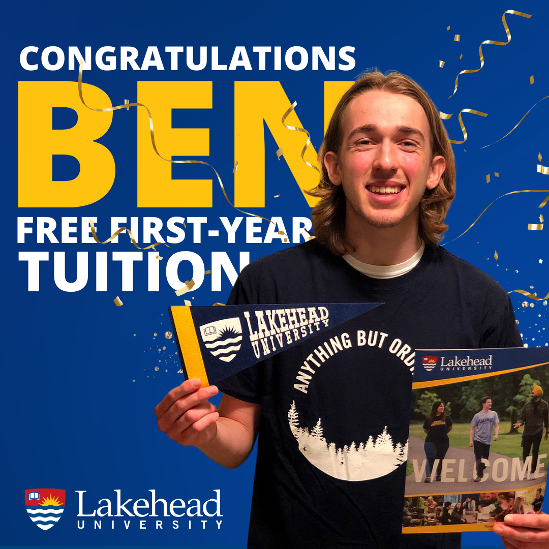 Congratulations Ben Free First-Year Tuition