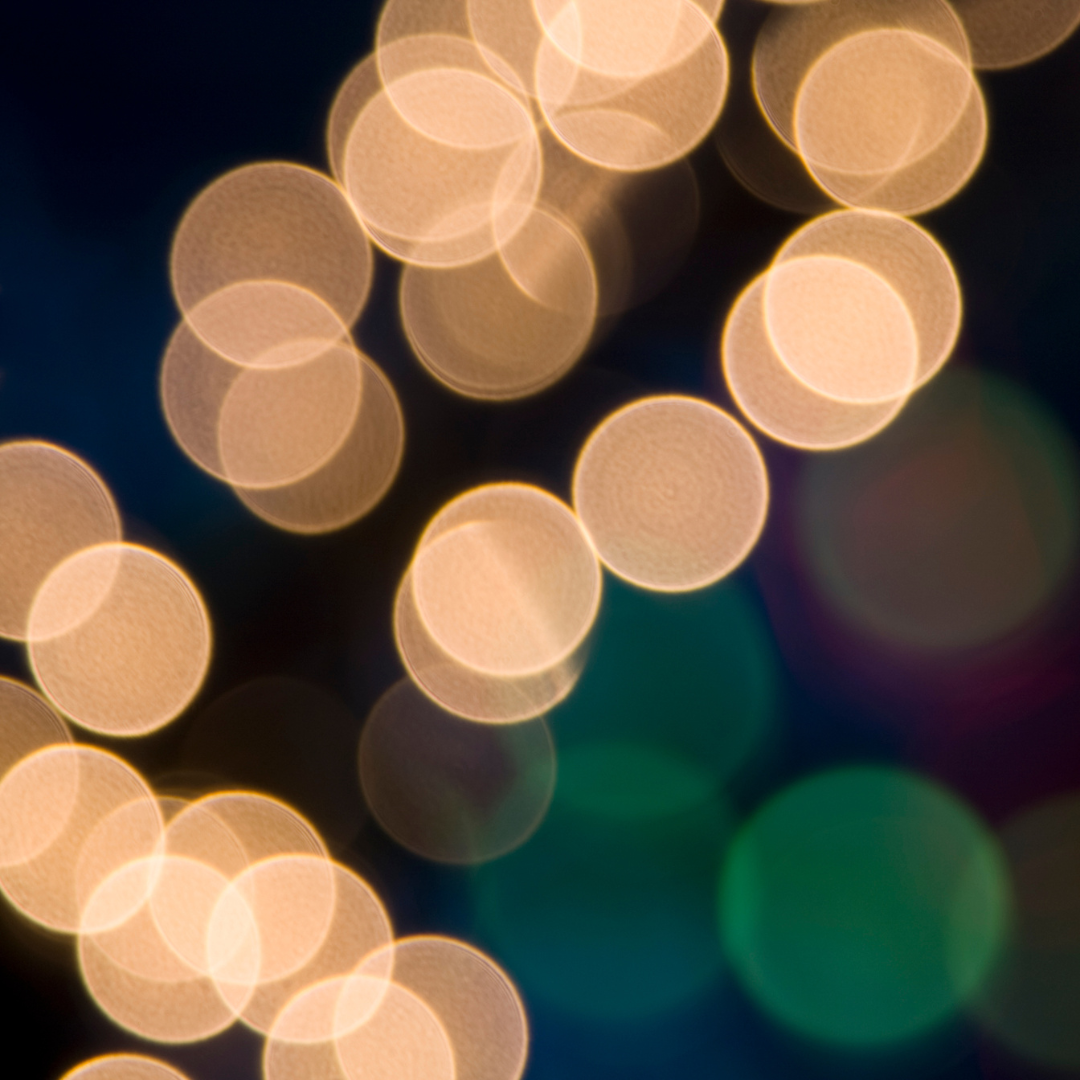 Out of focus string of lights