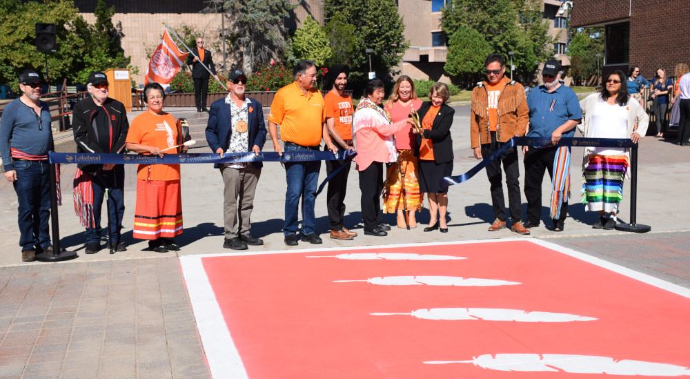Lakehead unveils Every Child Matters crosswalk and raises Truth and ...