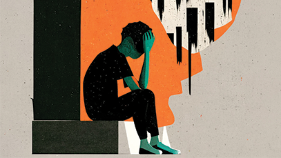 MDE in simple graphic design style, black and neutral colors high contrast symbolic 