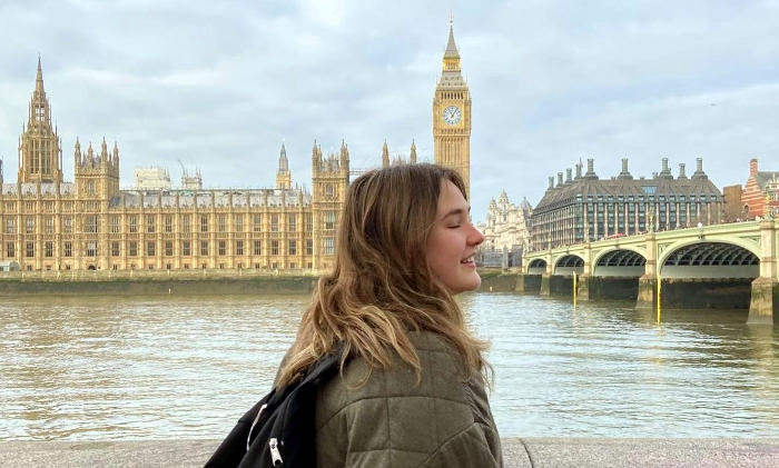 Student in London, Great Britain