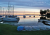 A sunset over the water at Orillia's Yacht Club