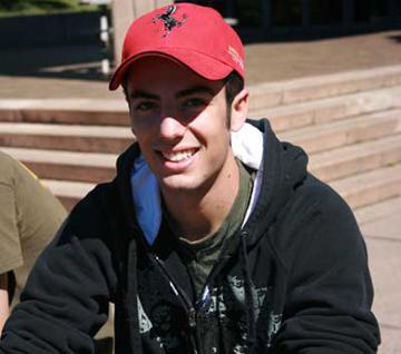 Kris wearing his baseball cap