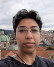 Portrait photo of Sarah somewhere in Europe