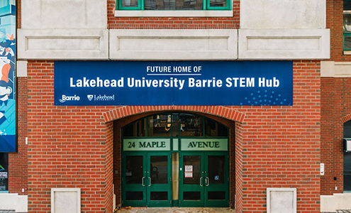 Future home of the Lakehead University Barrie STEM Hu