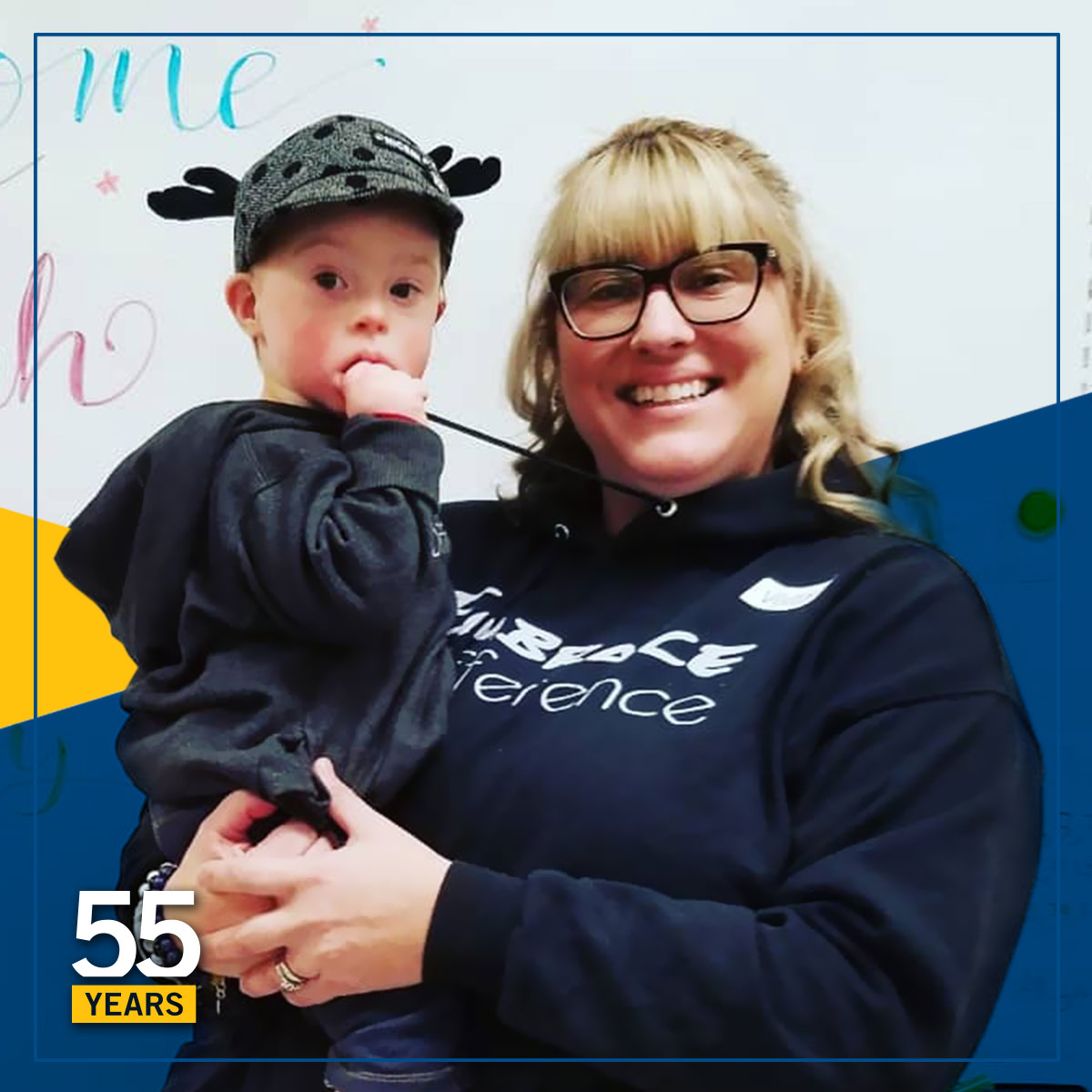 Sarah holds her son Harvey