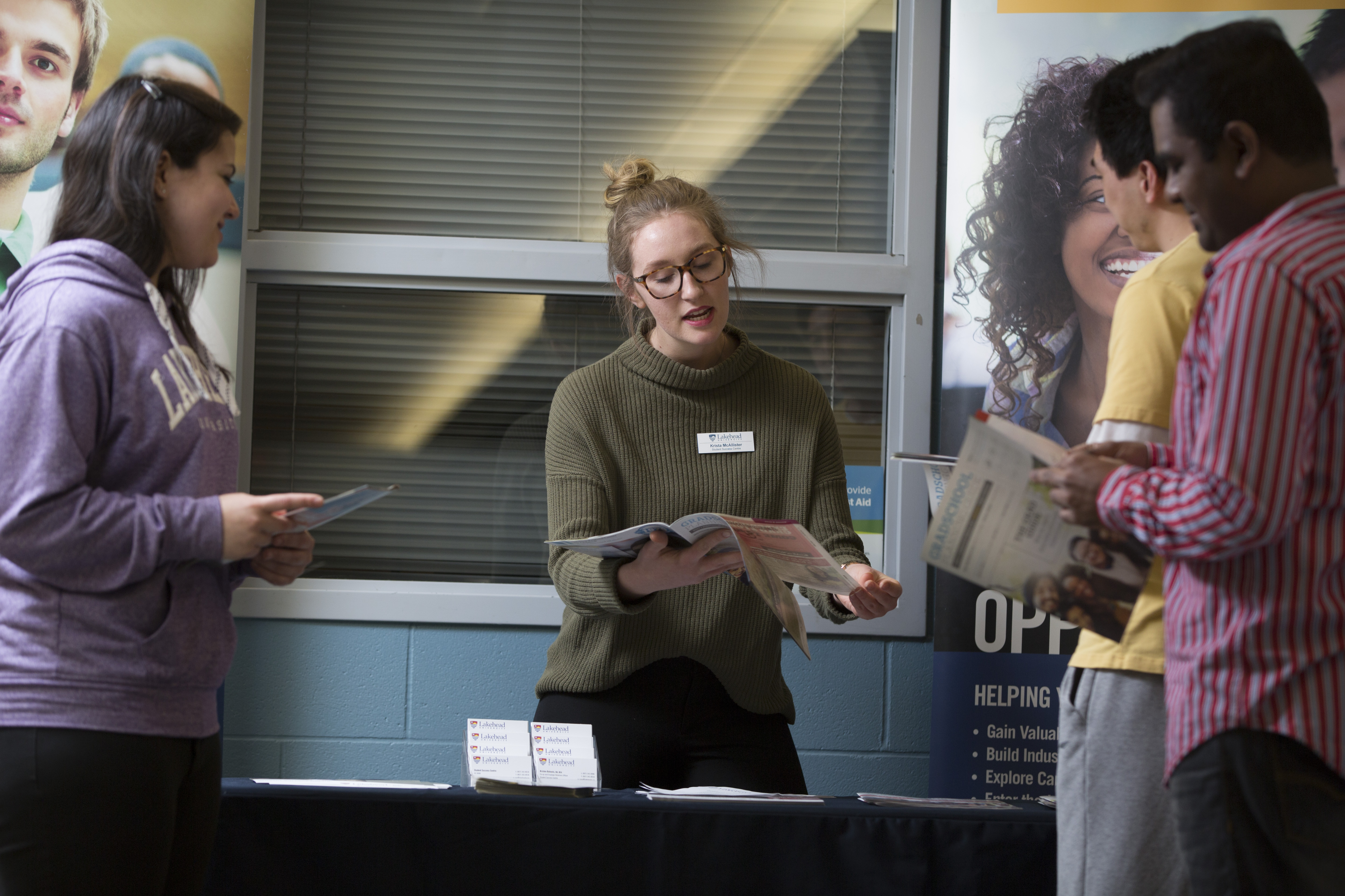 Students asking questions