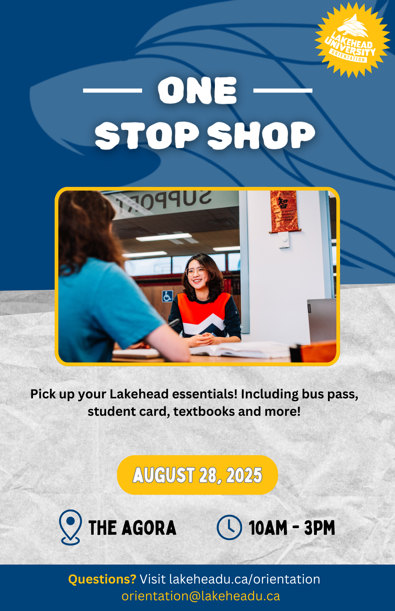 One Stop Shop One Stop Shop in the agora to get your lakehead essentials.