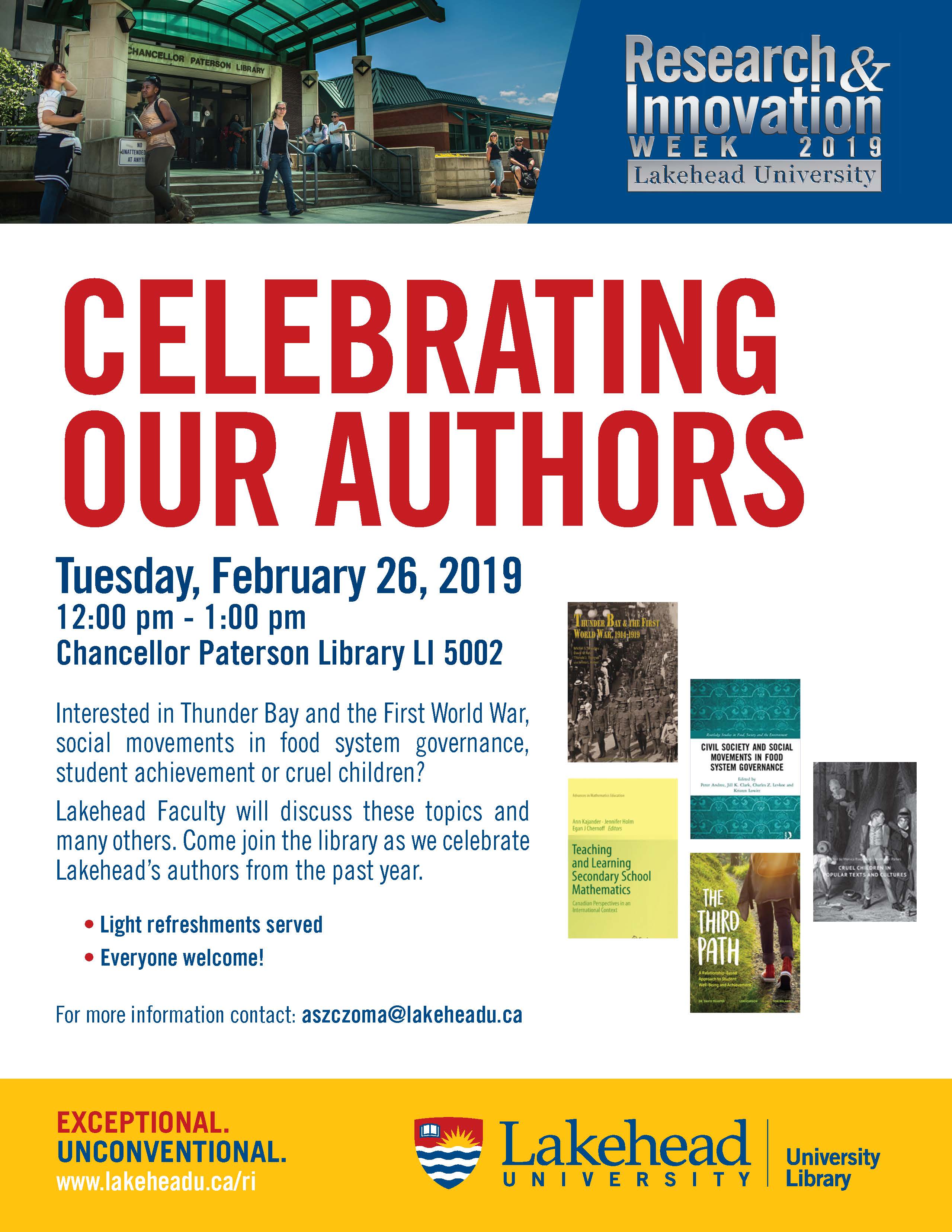 Celebrating our Authors