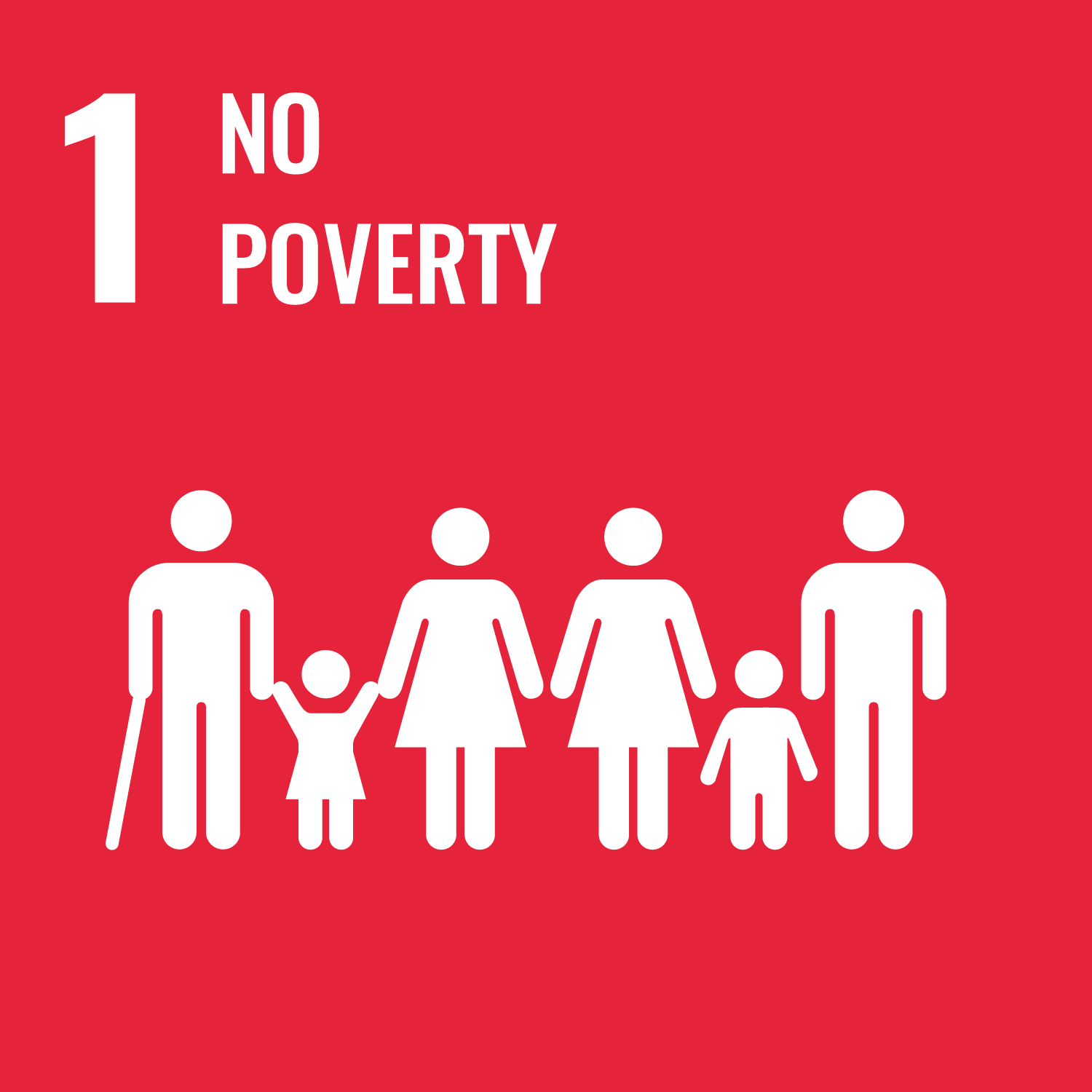 UN SDG 1 - No Poverty Logo