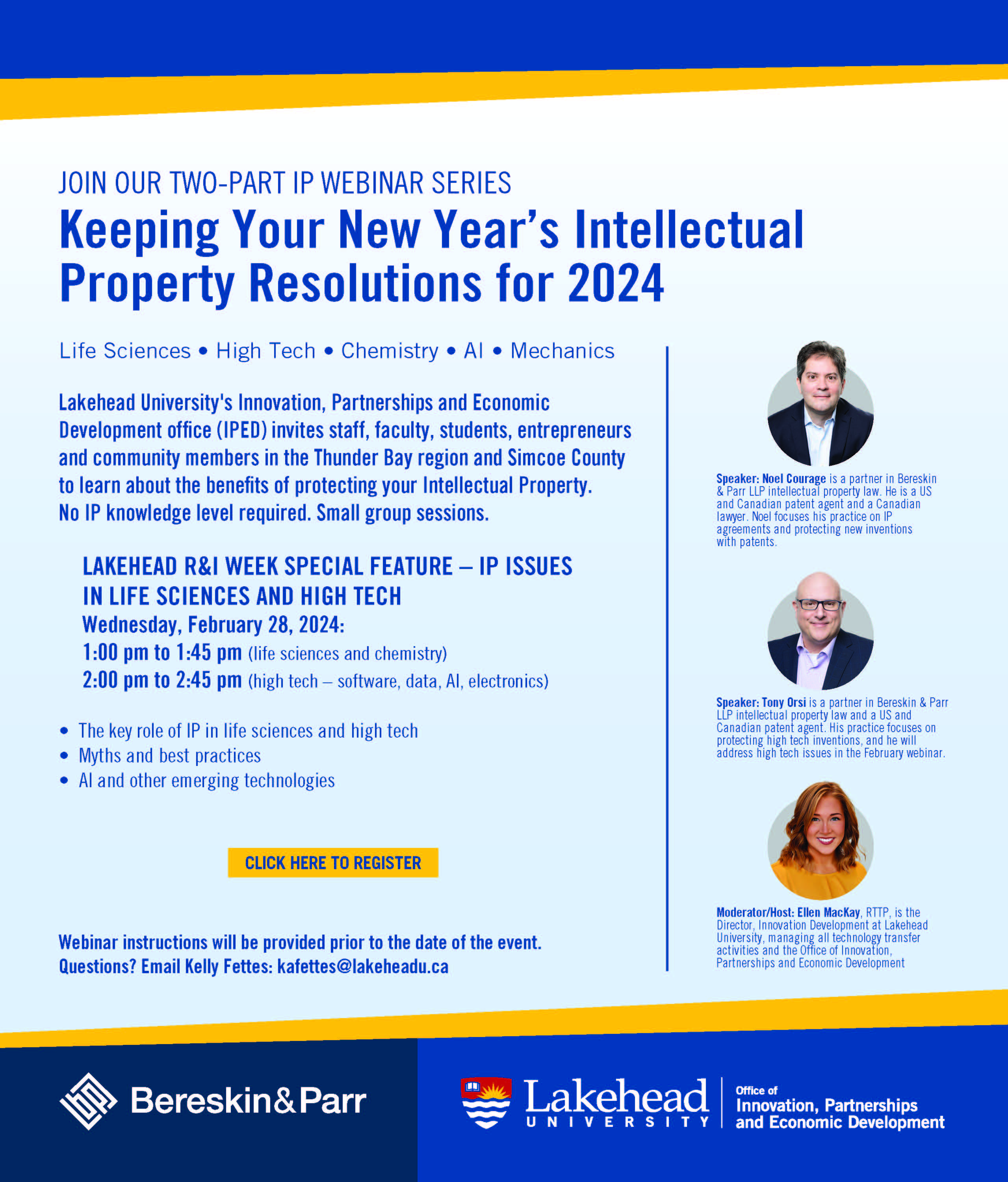 Poster for:  How to Develop and Fund Your IP Event