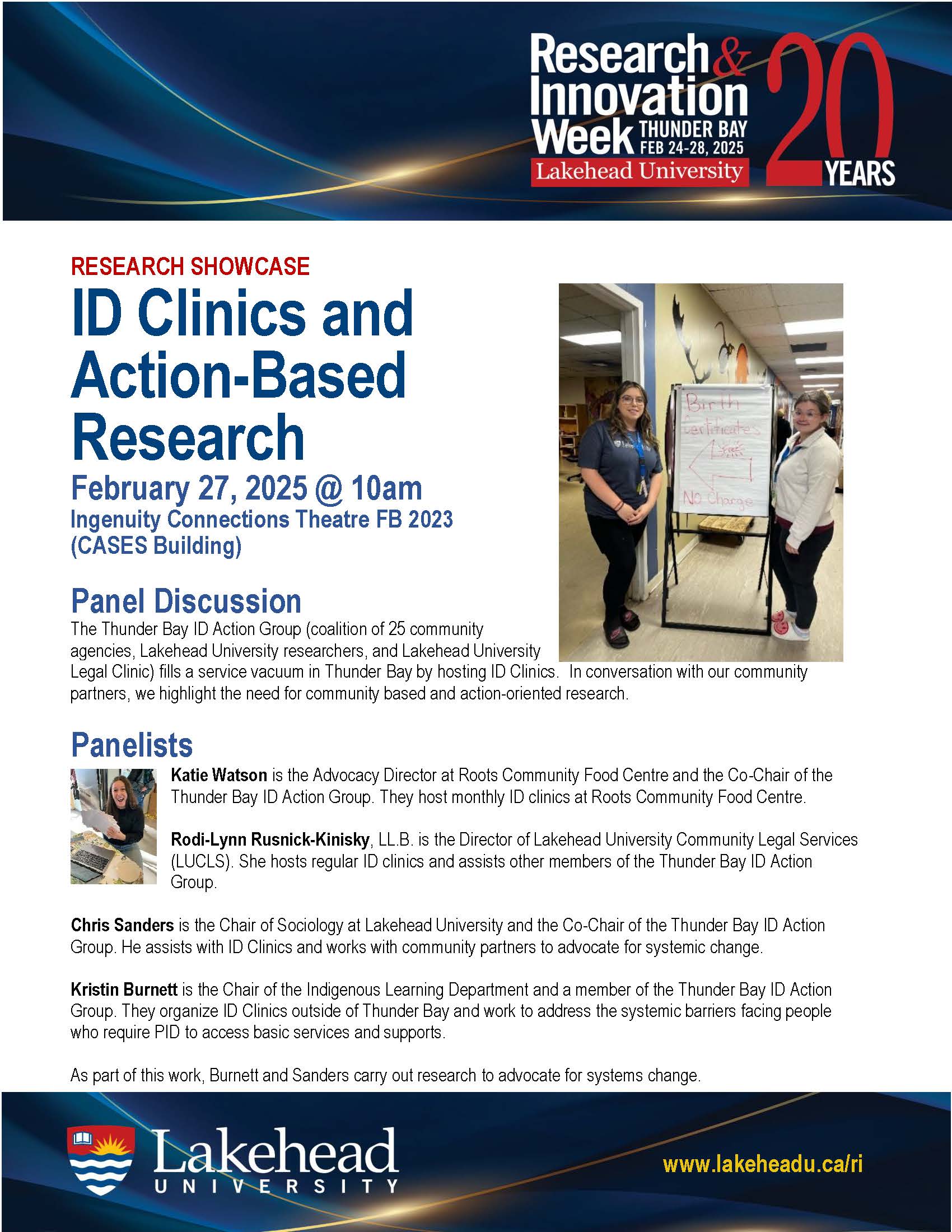 Event Poster for ID Clinics and Action-Based Research Event Poster for ID Clinics and Action-Based Research