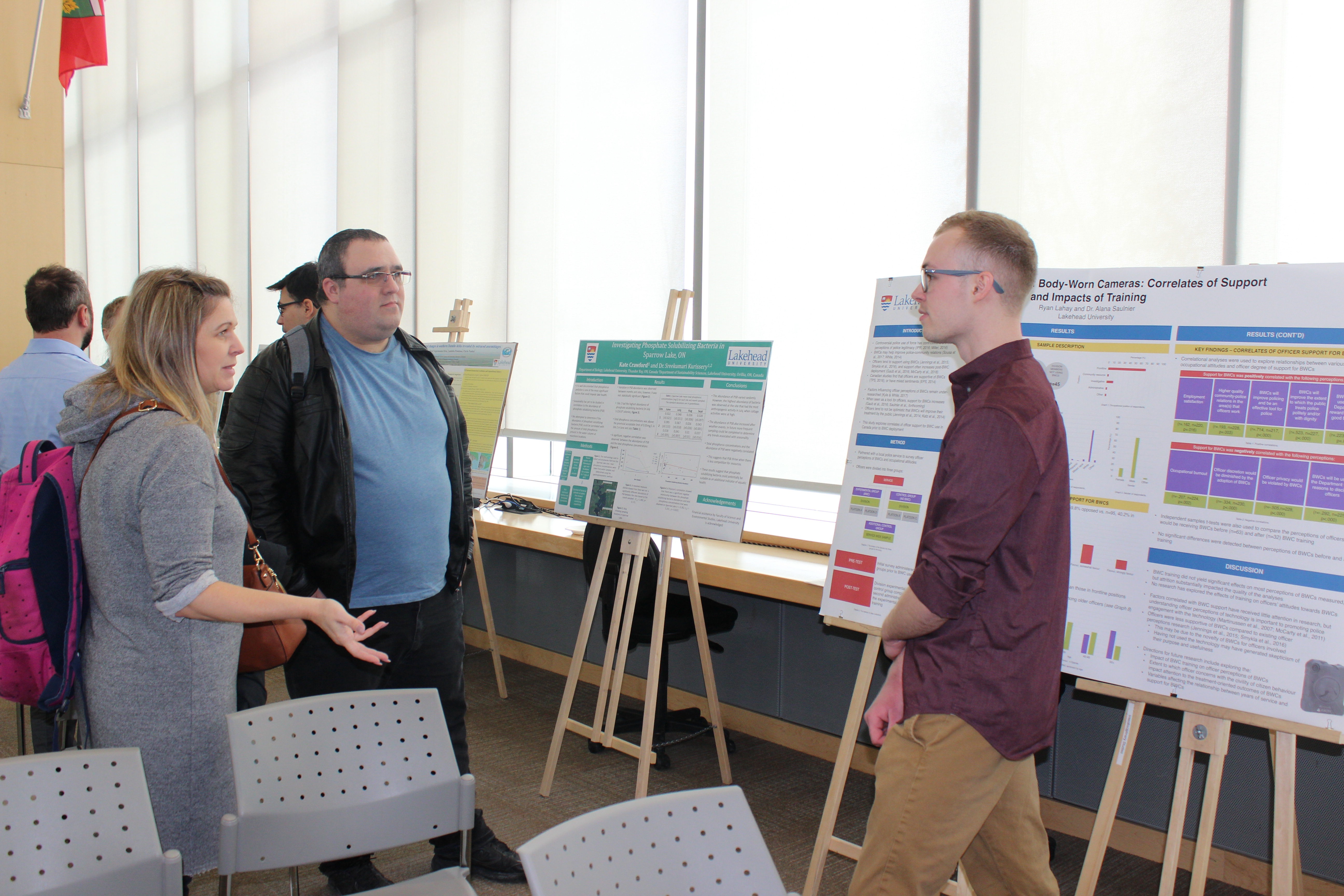 Photo of Poster Presenters - Orillia Campus