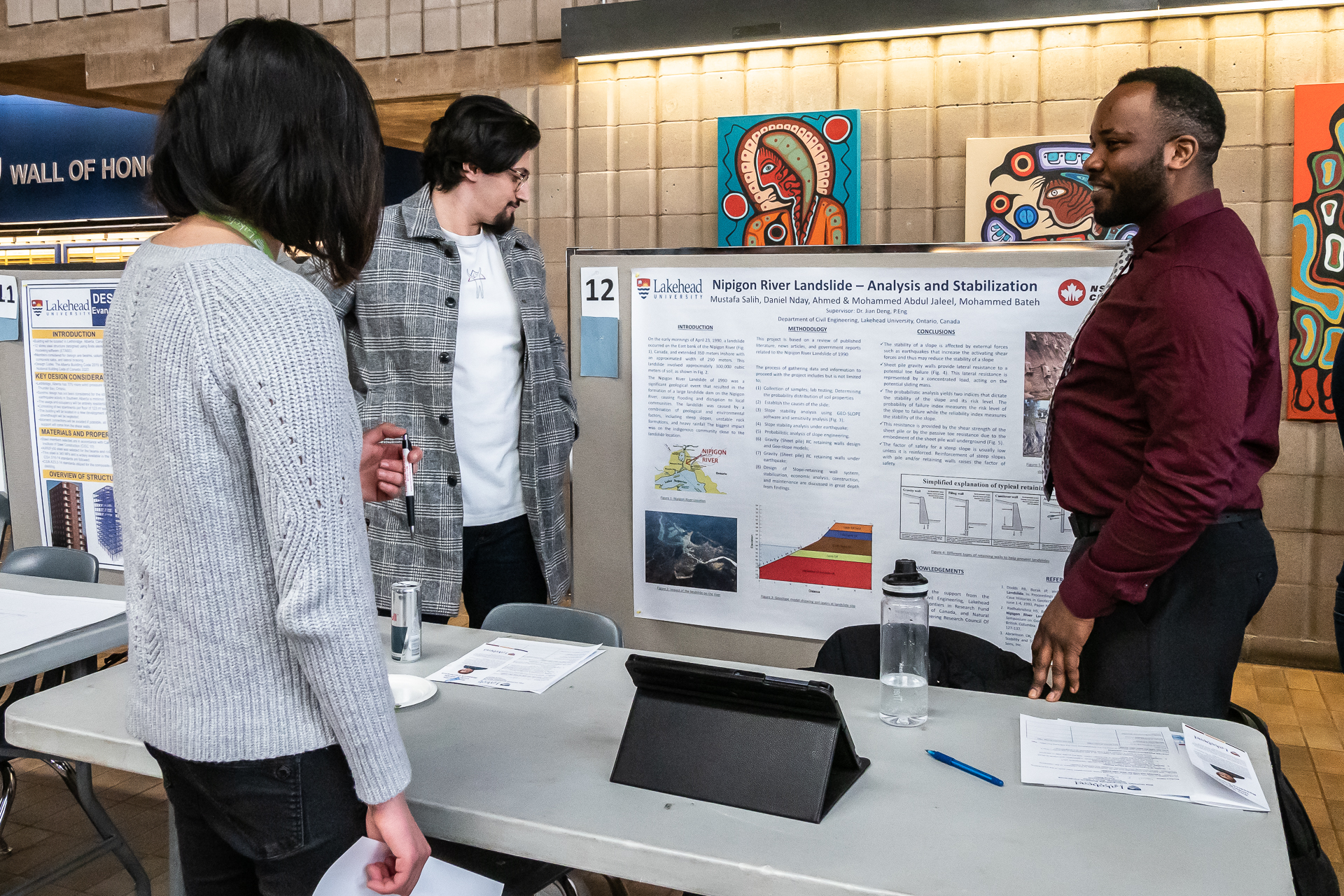 Photo of Participants During Poster Session of Rita Nicholas Undergraduate Research Conference 2023