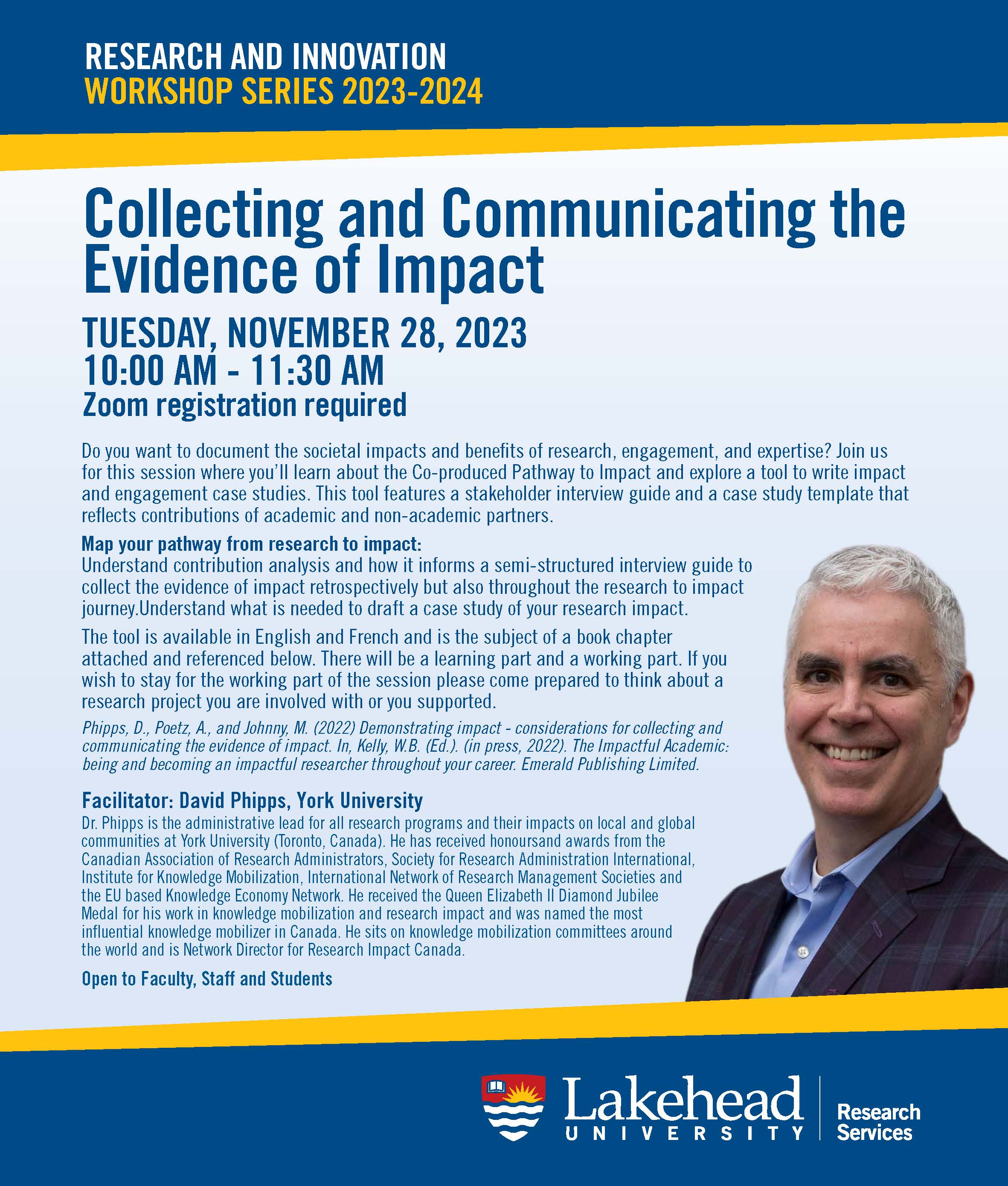 Collecting and Communicating the Evidence of Impact Event Poster
