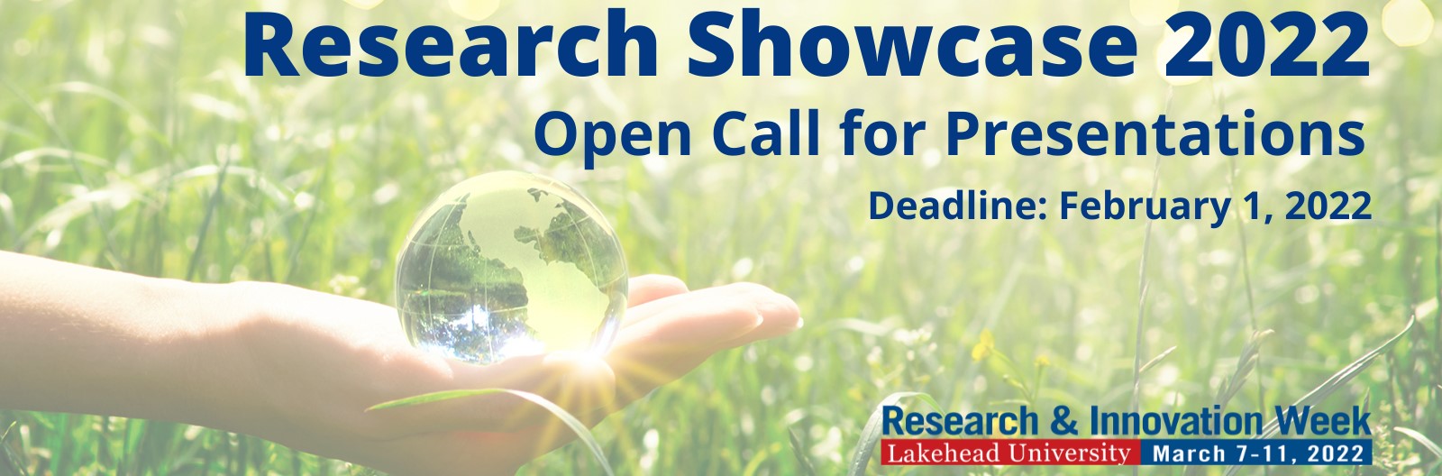 Poster advertising Research Showcase 2022:  Open Call for Presentations - Deadline: February 1, 2022