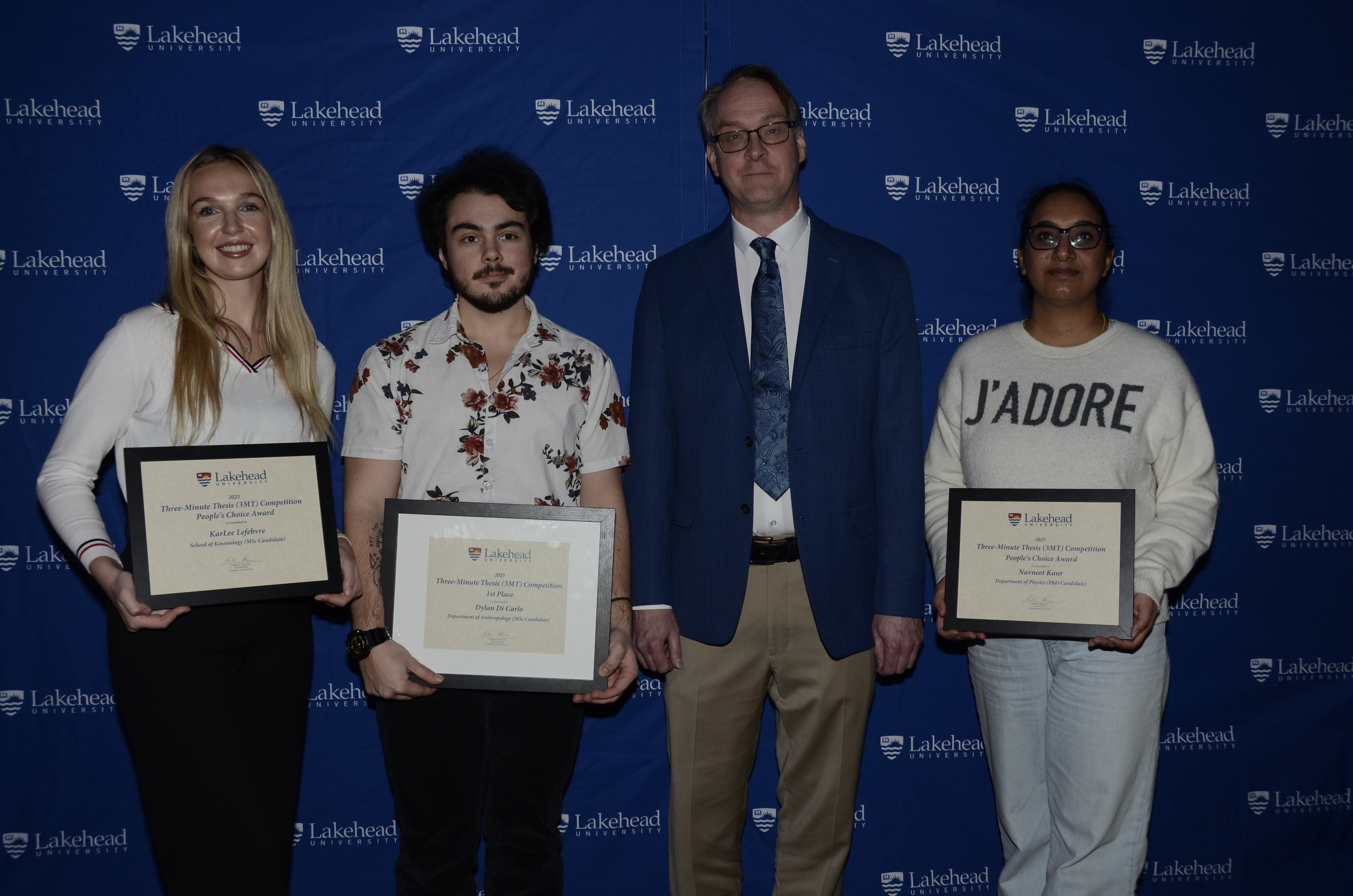 Photo of 2025 Three-minute thesis award winners