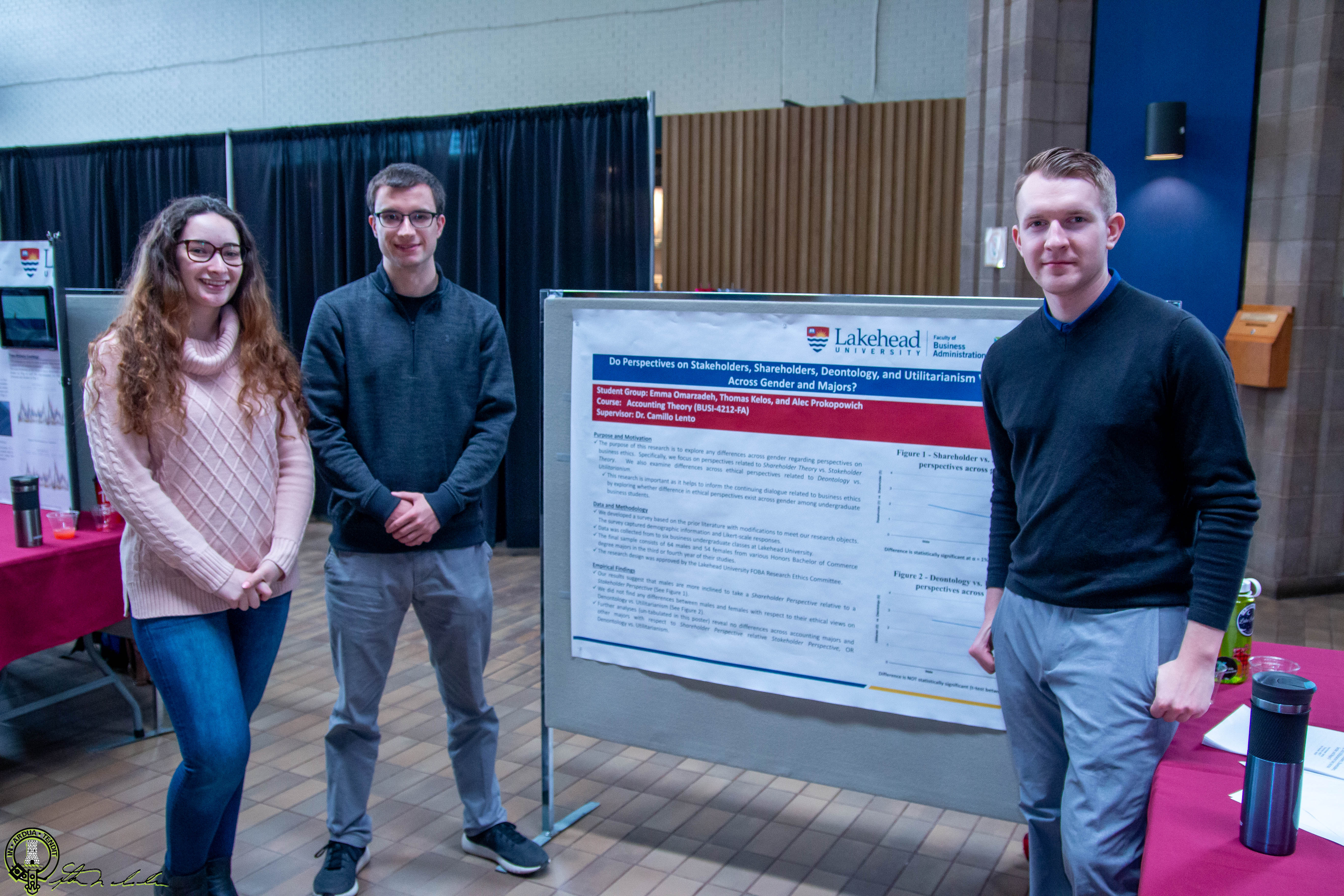 Presenters at 2020 Undergraduate Student Research Conference Poster Session